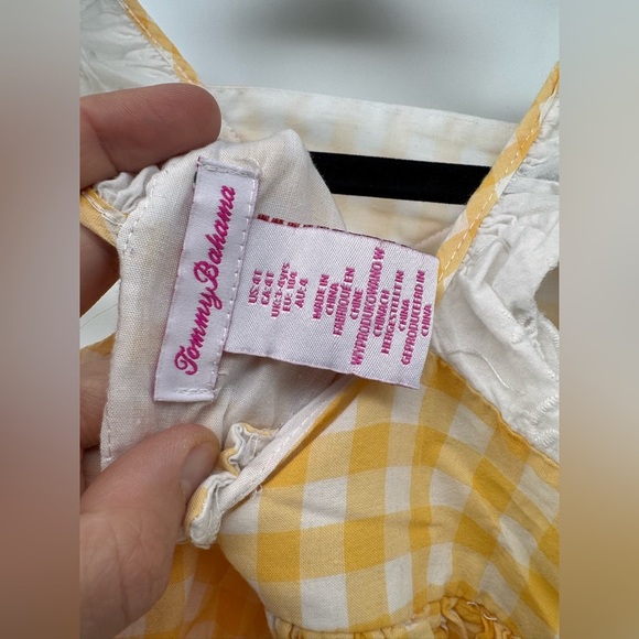 Tommy Bahama Yellow Cotton Dress Sz.4 - Picture 5 of 5